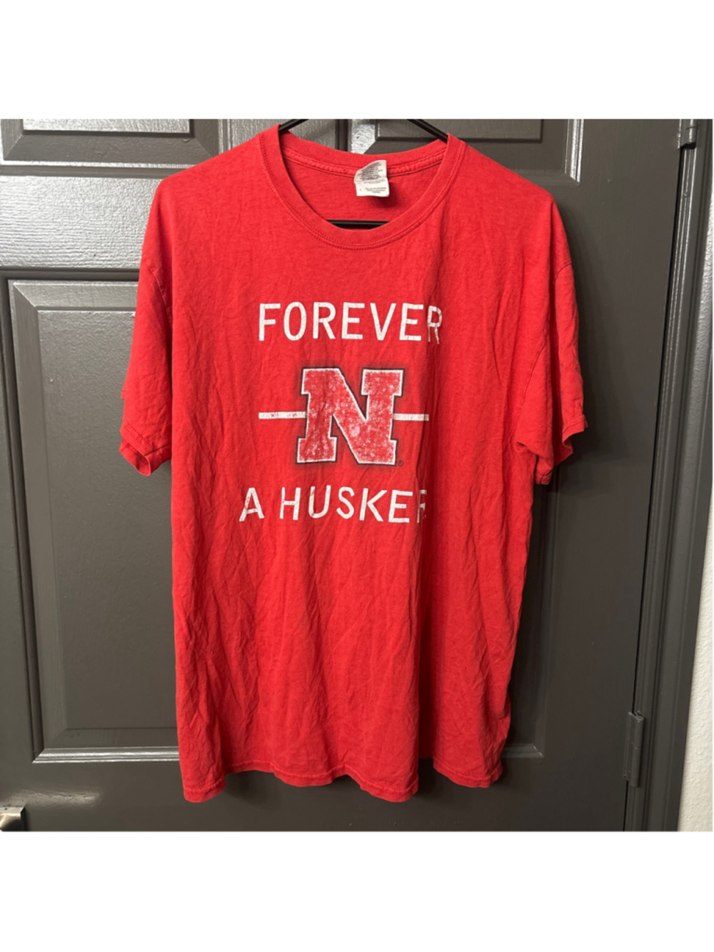 Men's Gildan Nebraska Huskers Graphic T-Shirt Red Size L